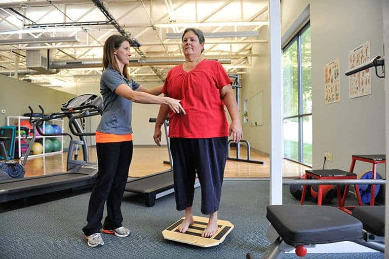 a female patient undergoing comprehensive wellness care assessment in Columbus Ohio